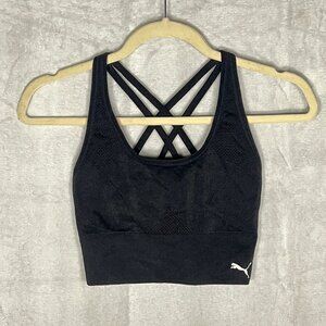 Puma- Black- Sports Bra- Medium